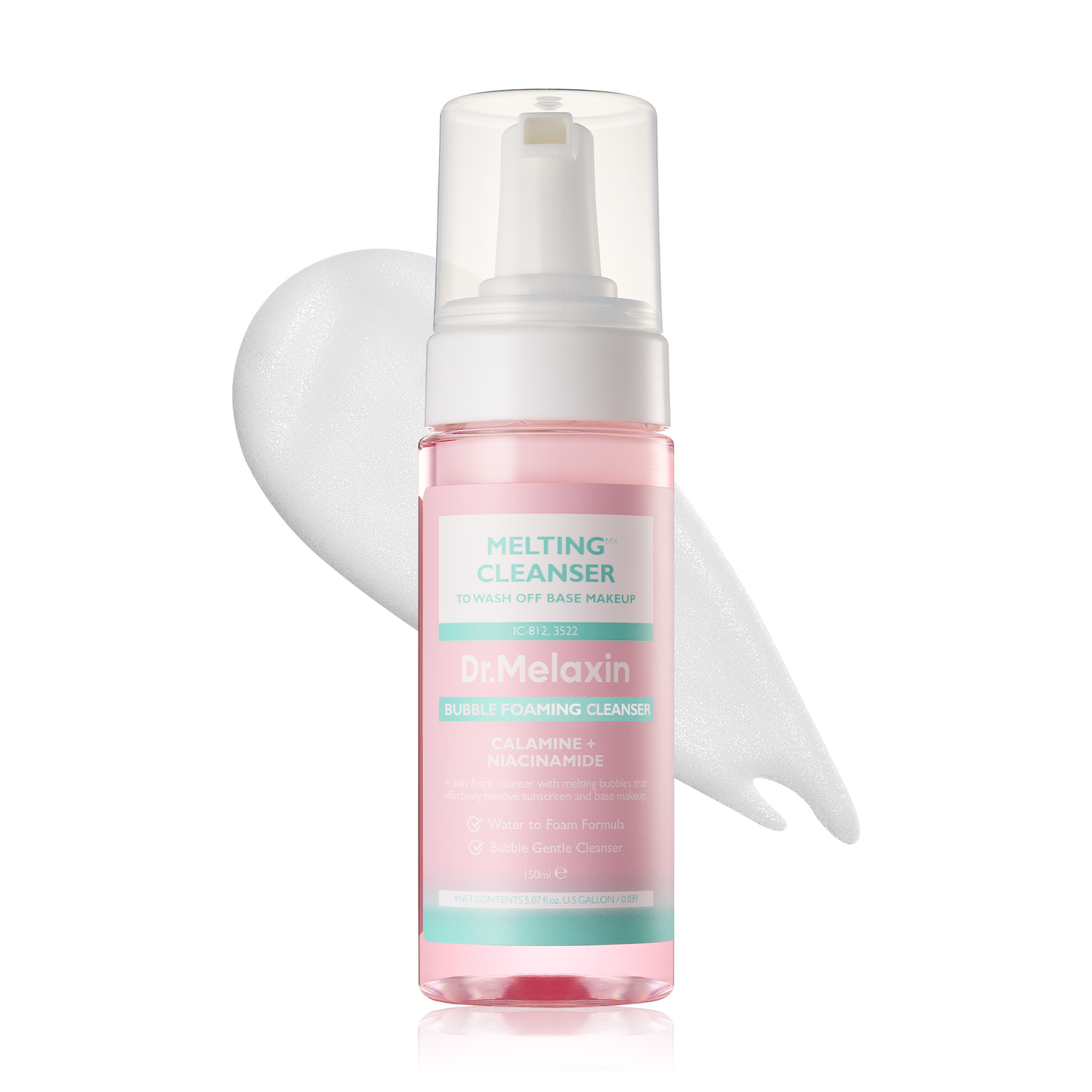 Dr.Melaxin Melting Cleanser - Hypoallergenic Makeup remover with Quick Bubble, Deep Pore Cleansing for all skin type, 150ml