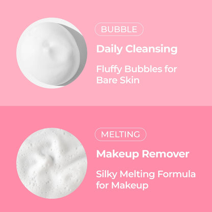 Dr.Melaxin Melting Cleanser - Hypoallergenic Makeup remover with Quick Bubble, Deep Pore Cleansing for all skin type, 150ml