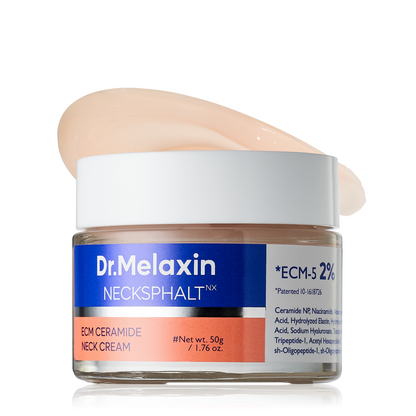 Dr.Melaxin Neck Firming Cream – Tightening & Lifting for Sagging Neck, Turkey Neck & Crepey Skin, Necksphalt ECM Barrier Anti-Aging Neck Cream for Wrinkles, Korean Skincare, 1.69 fl oz (50ml)